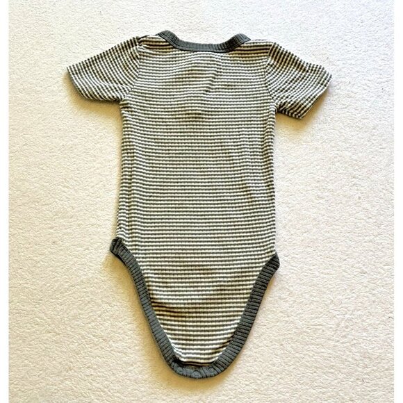 CAT & JACK Henley Bodysuit Infant Toddler 12 months Short Sleeve stripes - Picture 2 of 6